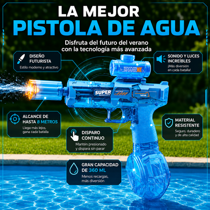 AquaDelta™ | Pistola de Agua Automática Recargable